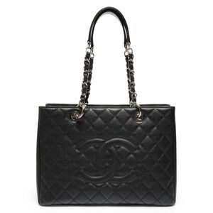 Chanel GST Matelassé Caviar Tote Bag (Black)
